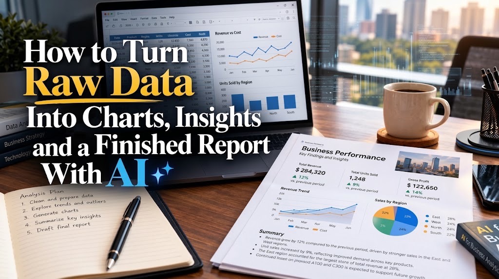 How to Turn Raw Data Into Charts, Insights and a Finished Report With AI